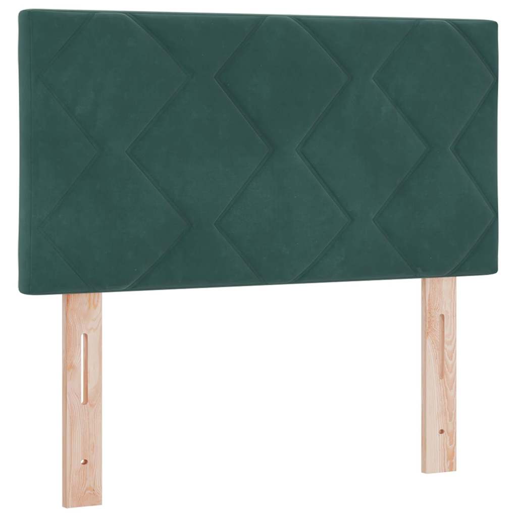 vidaXL Κεφαλάρι Σκούρο Πράσινο 80 cm Βελούδο