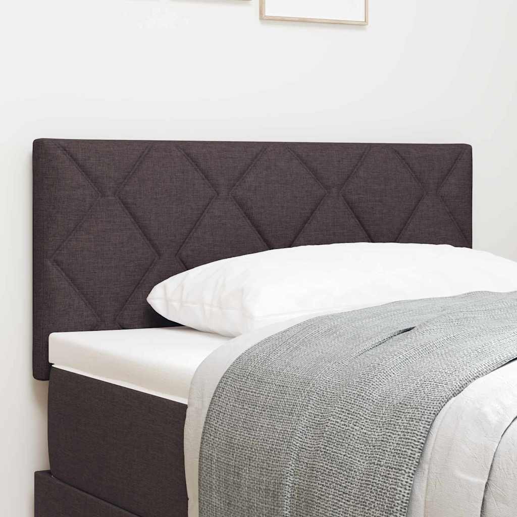vidaXL Κεφαλάρι Σκούρο Καφέ 90 cm ύφασμα
