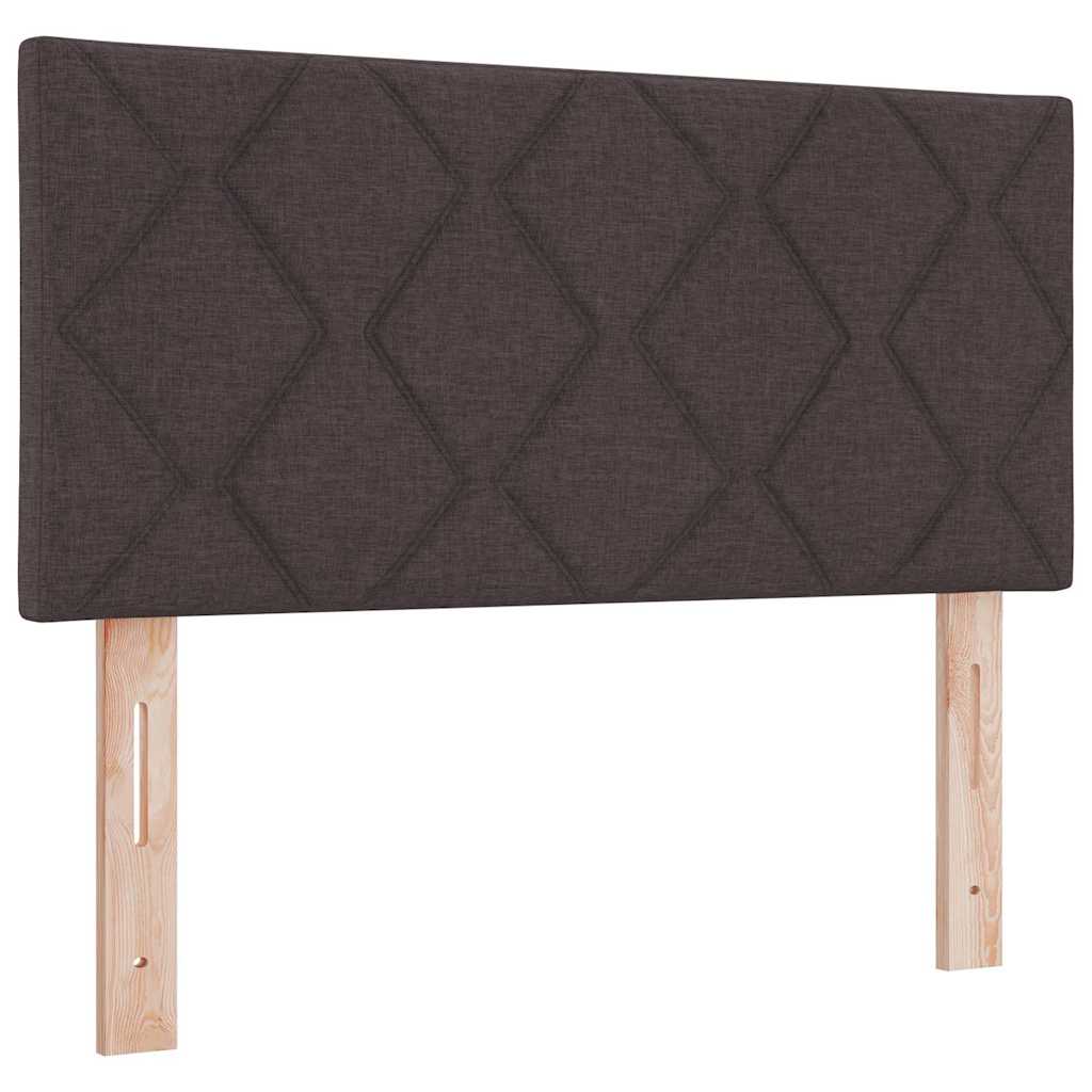vidaXL Κεφαλάρι Σκούρο Καφέ 90 cm ύφασμα