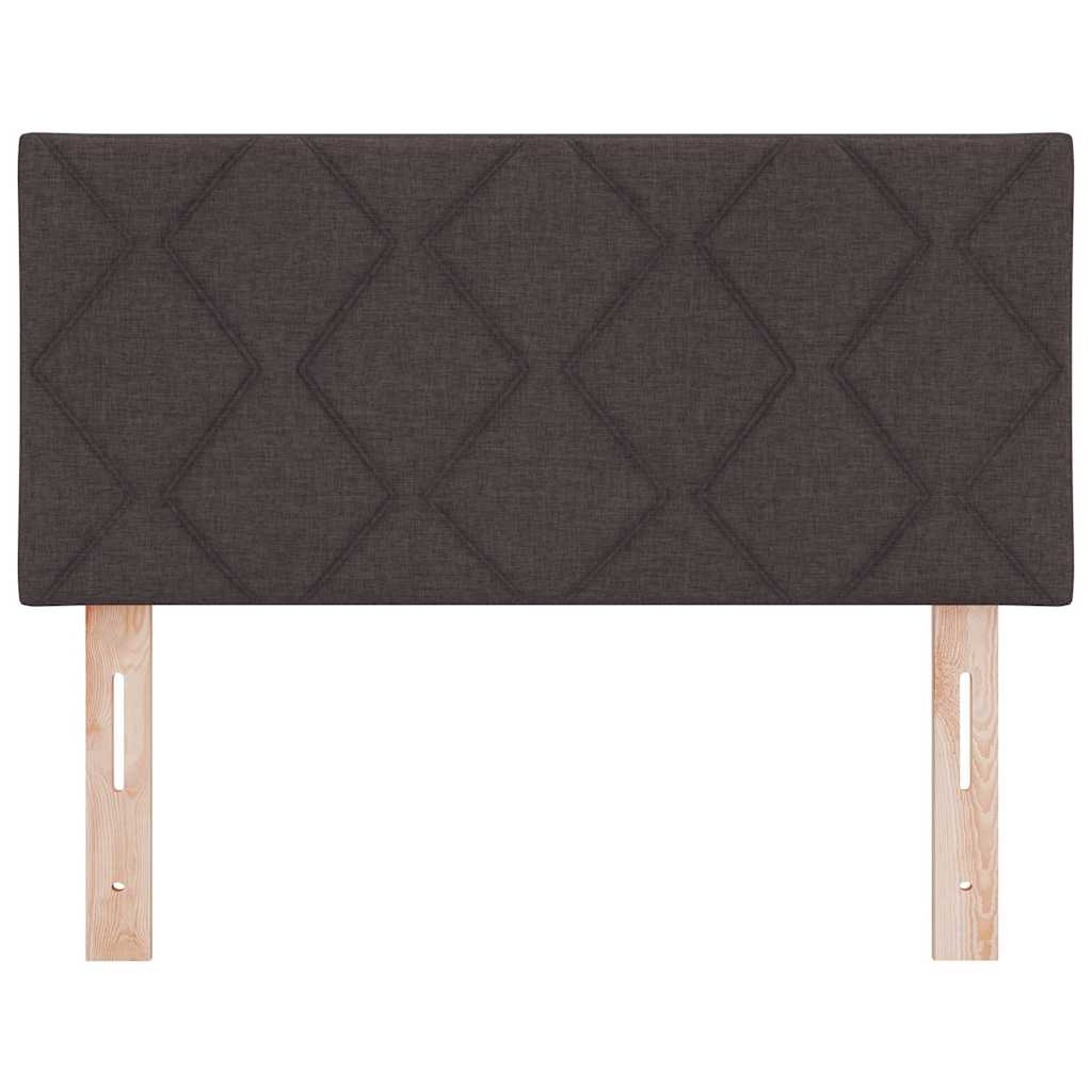 vidaXL Κεφαλάρι Σκούρο Καφέ 90 cm ύφασμα