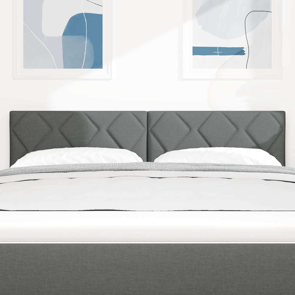 vidaXL Κεφαλάρι Σκούρο Γκρι 144 cm ύφασμα