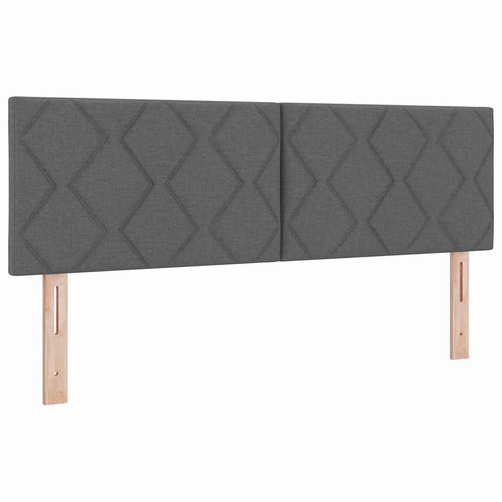 vidaXL Κεφαλάρι Σκούρο Γκρι 144 cm ύφασμα