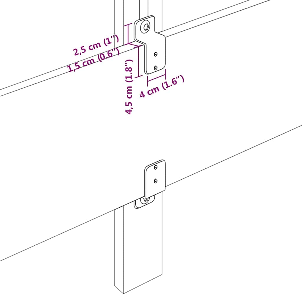 vidaXL Κεφαλάρι Μαύρο 144 cm ύφασμα