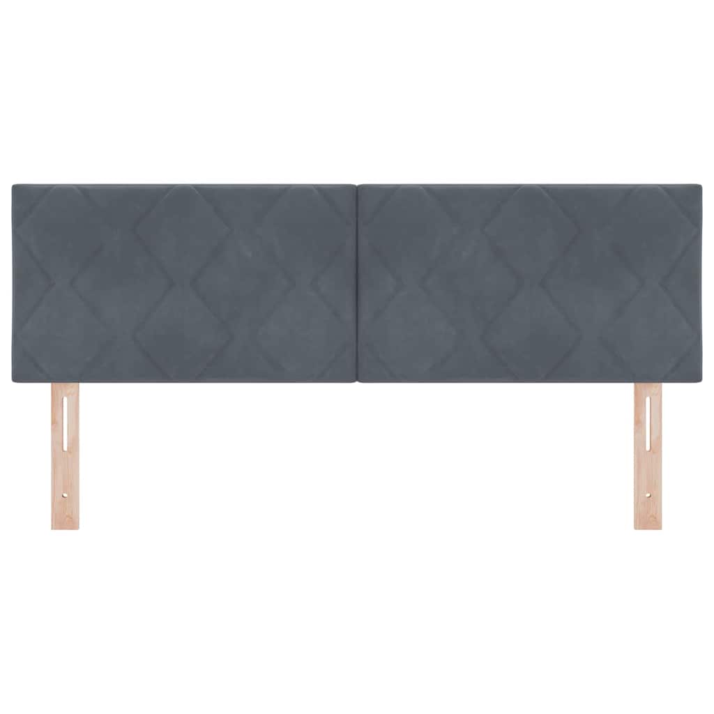 vidaXL Κεφαλάρι Σκούρο Γκρι 144 cm Βελούδο