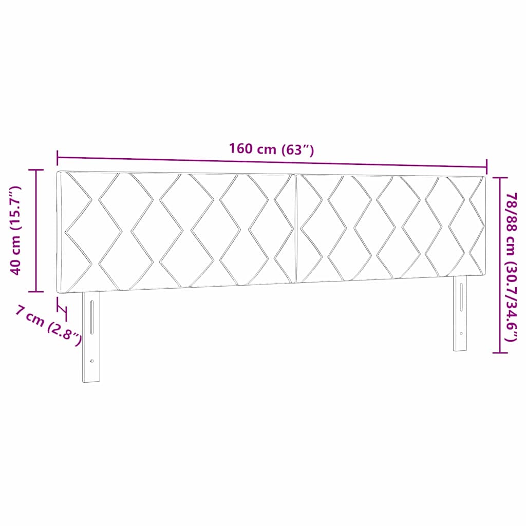 vidaXL Κεφαλάρι Ανοιχτό γκρι 160 cm Βελούδο