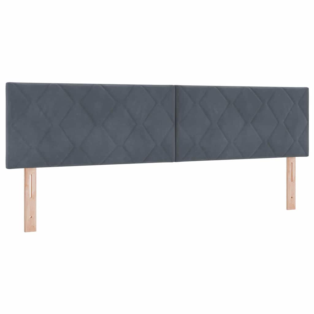 vidaXL Κεφαλάρι Σκούρο Γκρι 180 cm Βελούδο