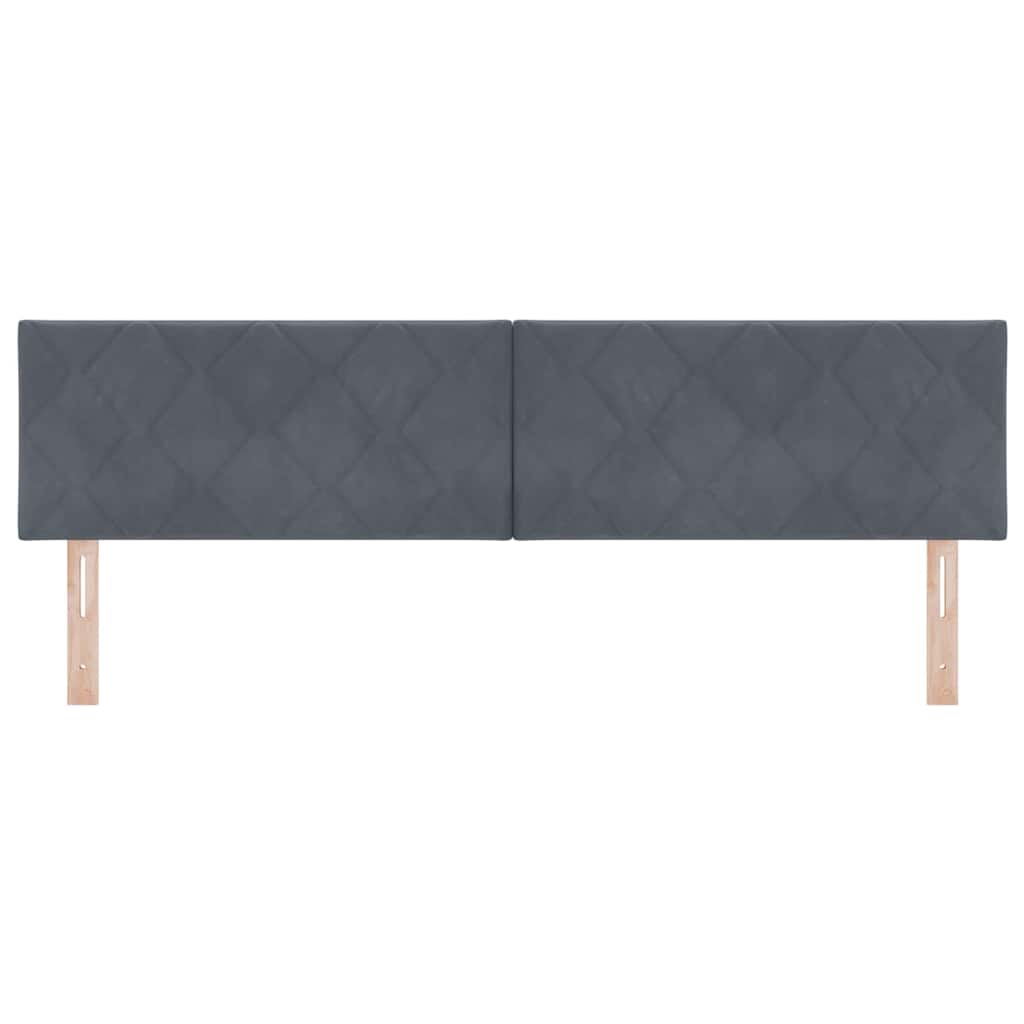 vidaXL Κεφαλάρι Σκούρο Γκρι 180 cm Βελούδο