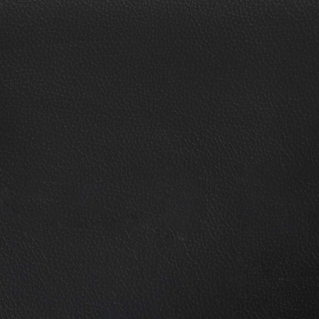 vidaXL LED κεφαλάρι Μαύρο 160 cm Τεχνητό Δέρμα