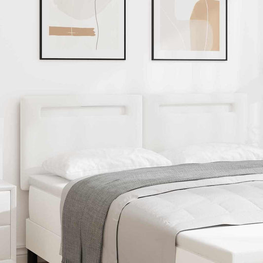 vidaXL Κεφαλάρι Επιτοίχιο με κεφαλάρι Λευκό 160 cm PVC