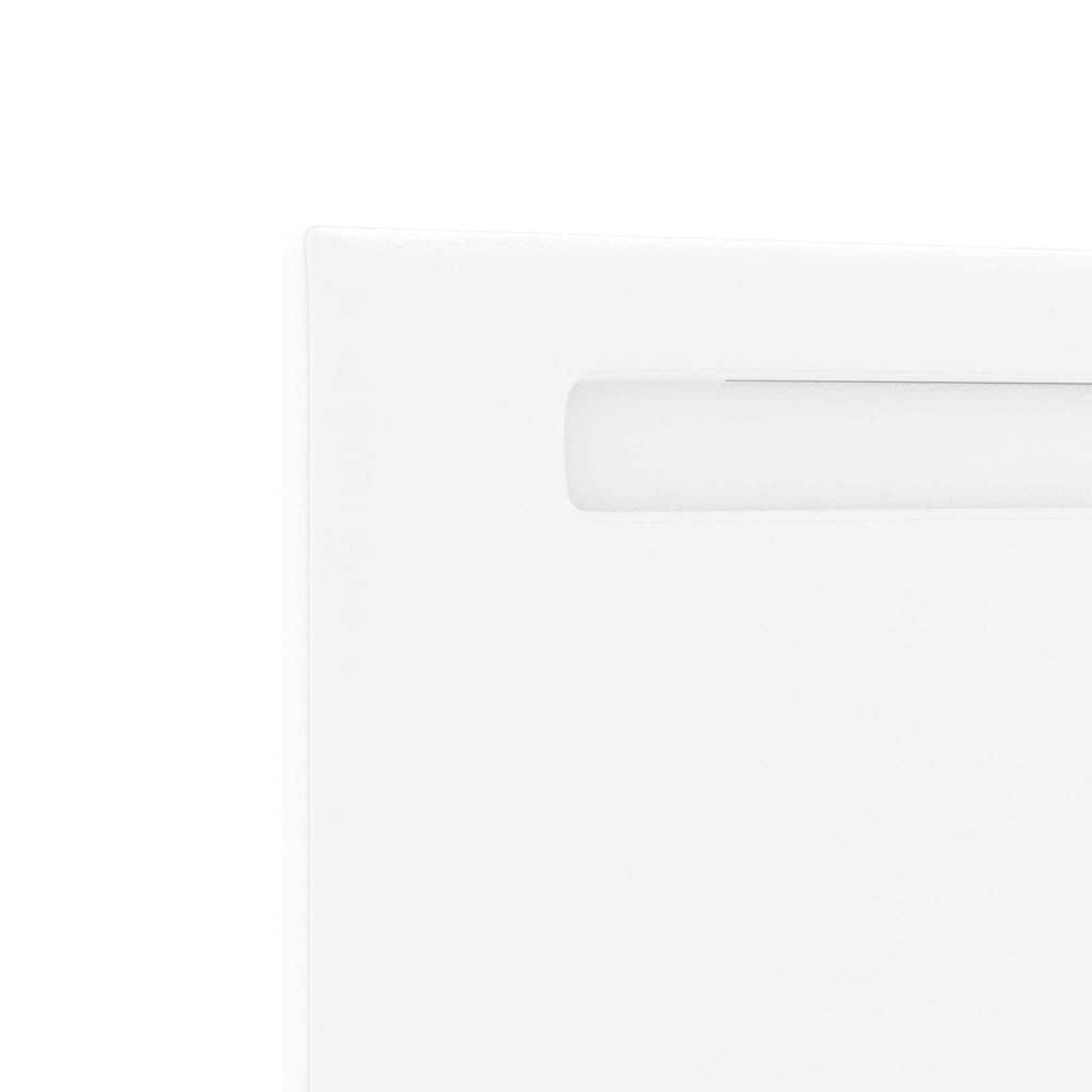 vidaXL Κεφαλάρι Επιτοίχιο με κεφαλάρι Λευκό 200 cm PVC