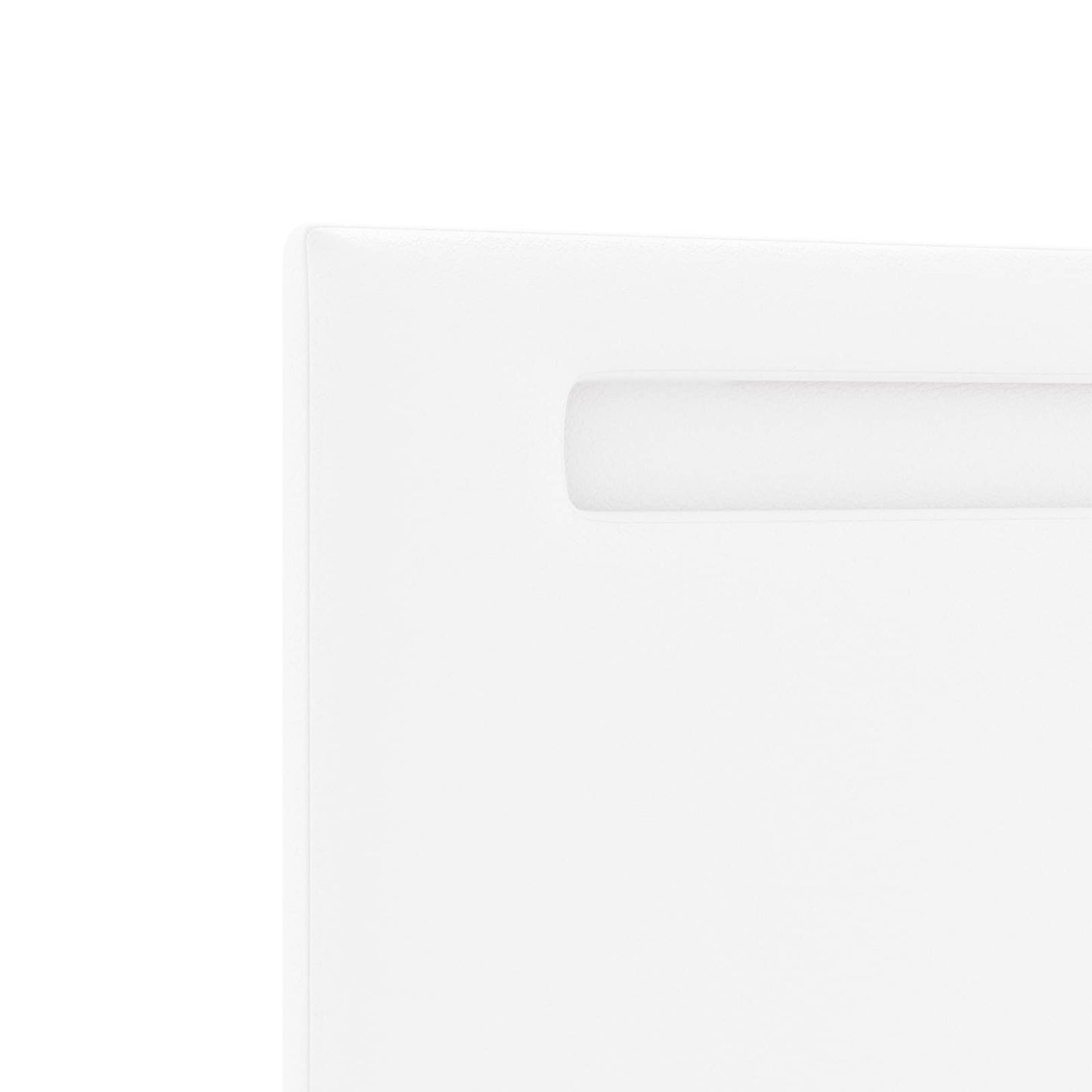 vidaXL LED κεφαλάρι Λευκό 200 cm Τεχνητό Δέρμα