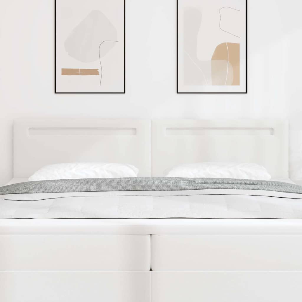 vidaXL Κεφαλάρι Επιτοίχιο με κεφαλάρι Λευκό 200 cm PVC