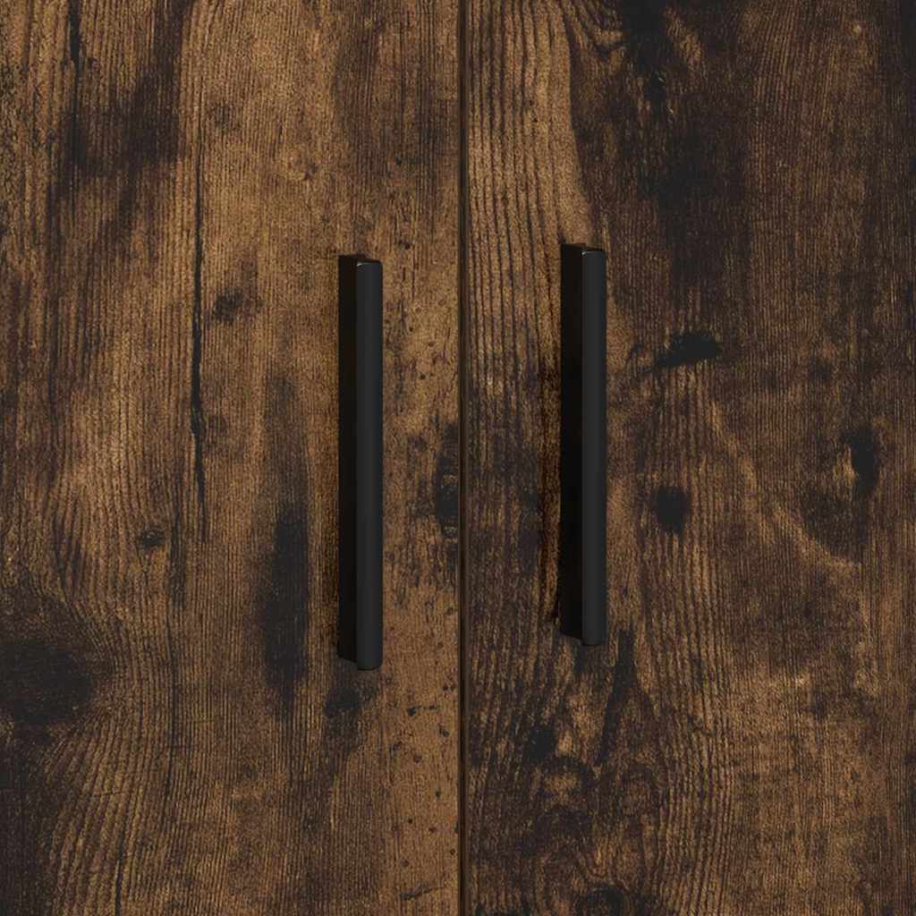 vidaXL Ντουλάπι αποθήκευσης 2 pcs Καπνιστό Δρύς 127 x 41 x 40 εκ