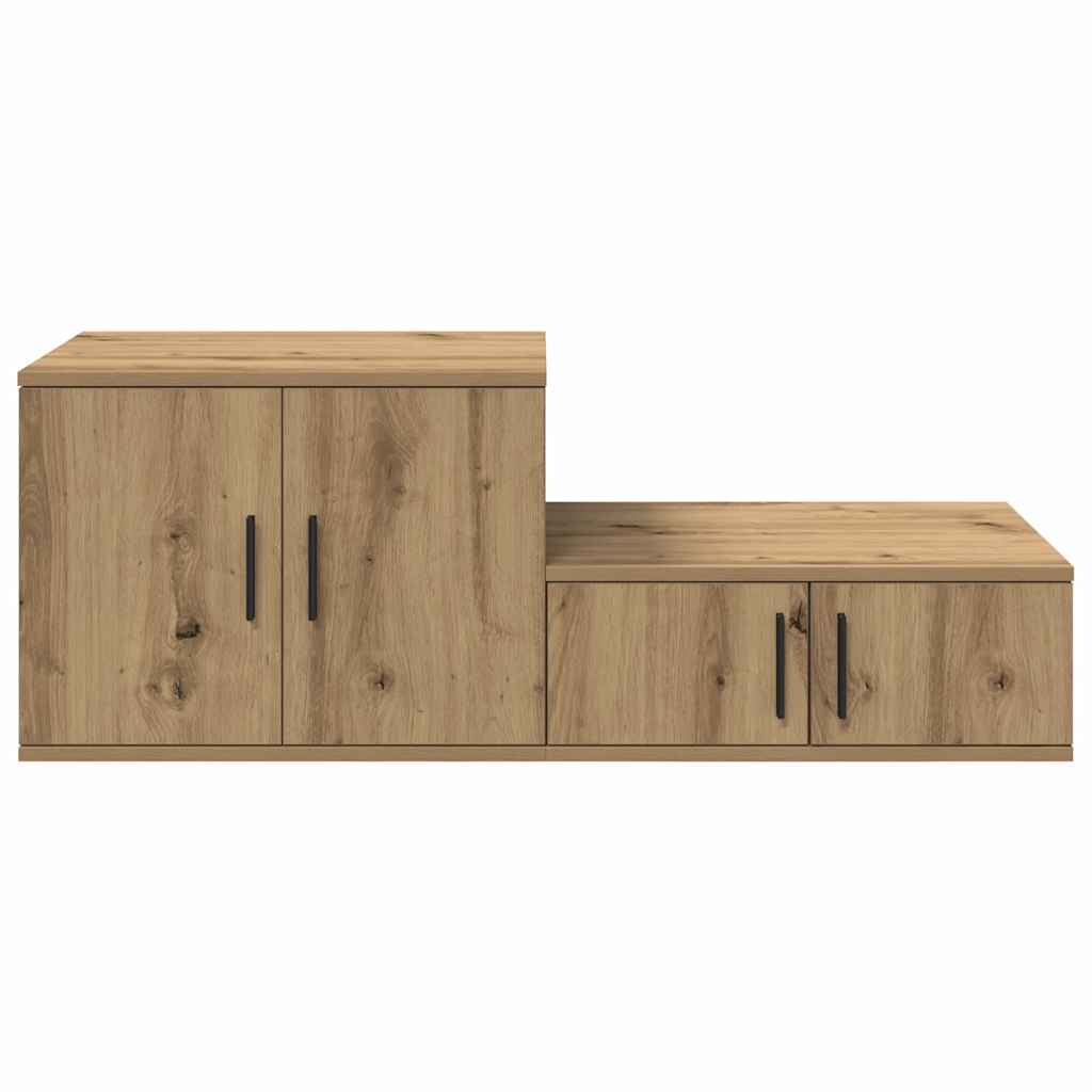 vidaXL Ντουλάπι αποθήκευσης 2 pcs Artisan Oak 127 x 41 x 40 εκ