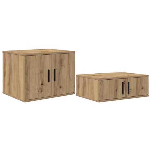 vidaXL Ντουλάπι αποθήκευσης 2 pcs Artisan Oak 118 x 41 x 40 εκ
