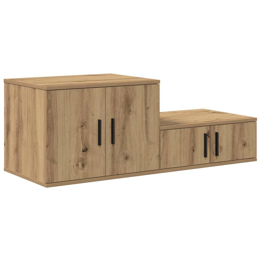 vidaXL Ντουλάπι αποθήκευσης 2 pcs Artisan Oak 118 x 41 x 40 εκ