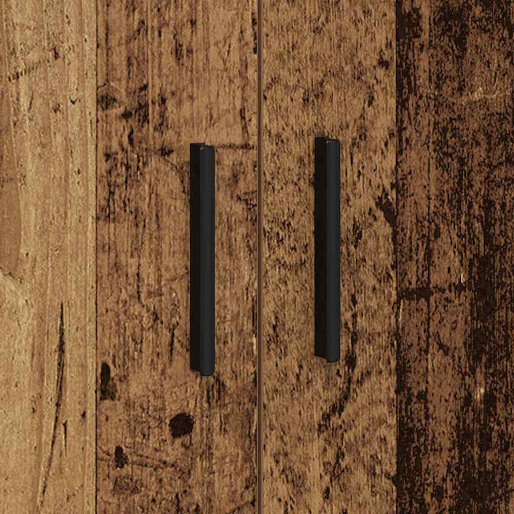 vidaXL Ντουλάπι αποθήκευσης 2 pcs Παλιό ξύλο 103 x 41 x 40 εκ