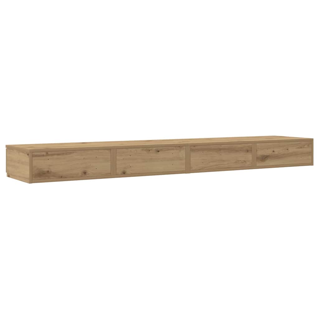 vidaXL Συρτάρια κρεβατιού με συρτάρι Artisan Oak 200 x 36,5 x 16,5 εκ