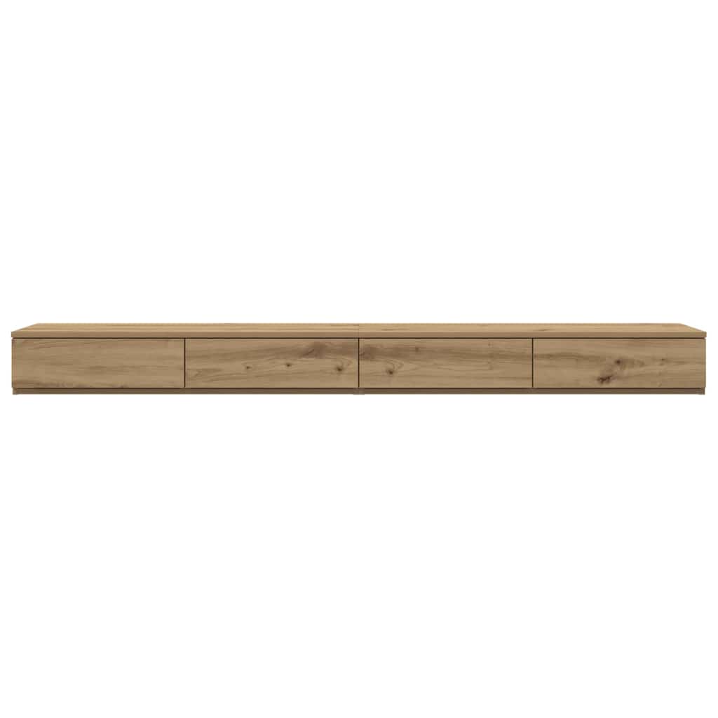 vidaXL Συρτάρια κρεβατιού με συρτάρι Artisan Oak 200 x 36,5 x 16,5 εκ