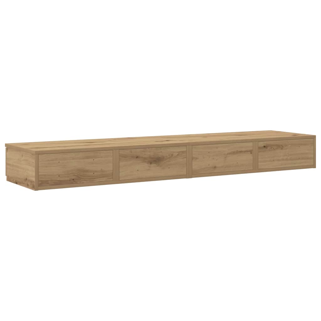 vidaXL Συρτάρια κρεβατιού με συρτάρι Artisan Oak 140 x 36,5 x 16,5 εκ