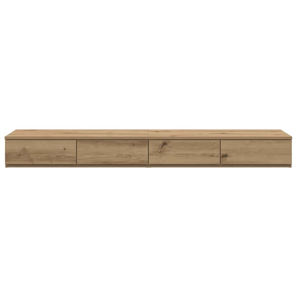 vidaXL Συρτάρια κρεβατιού με συρτάρι Artisan Oak 140 x 36,5 x 16,5 εκ