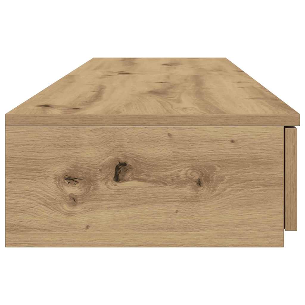 vidaXL Συρτάρια κρεβατιού με συρτάρι Artisan Oak 140 x 36,5 x 16,5 εκ