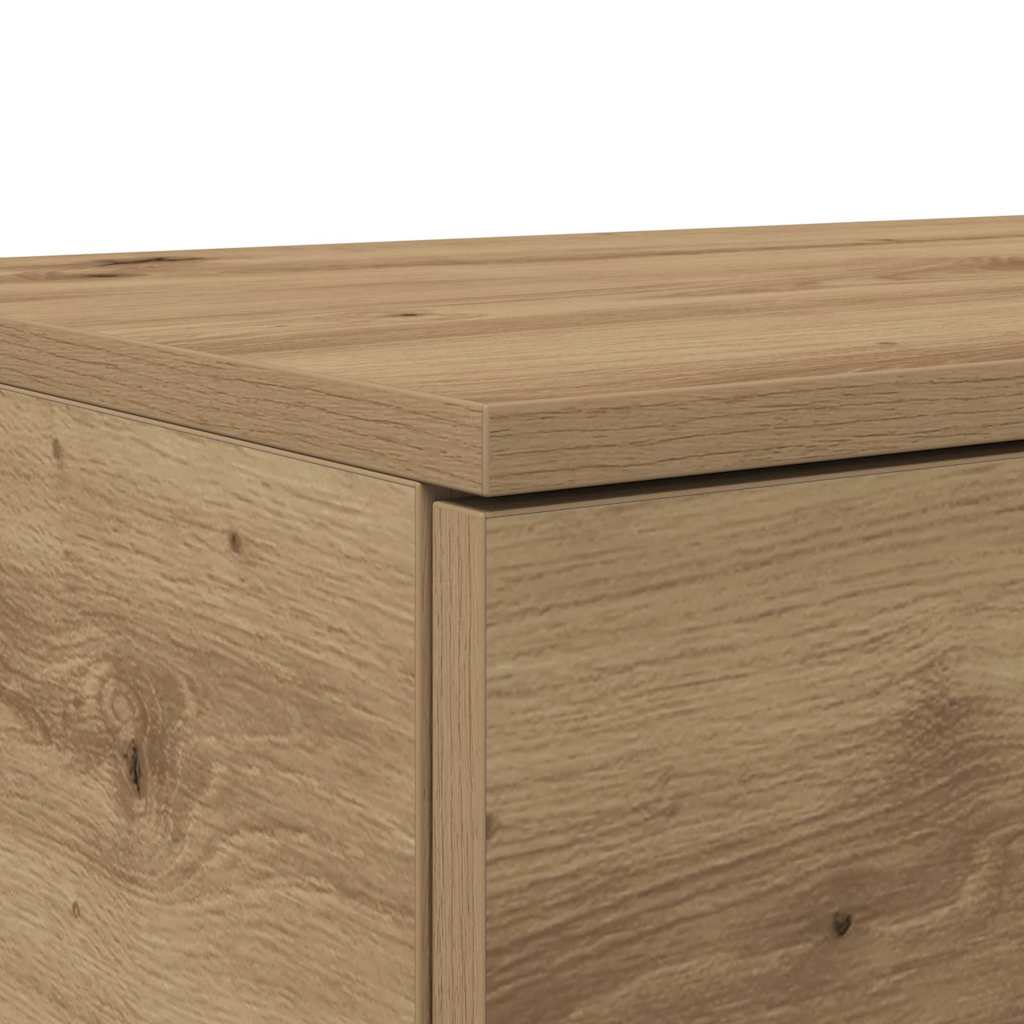 vidaXL Συρτάρια κρεβατιού με συρτάρι Artisan Oak 160 x 36,5 x 16,5 εκ