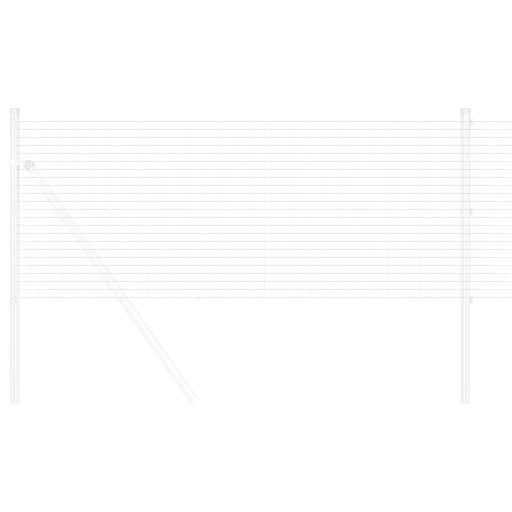 vidaXL Συγκολλητός φράχτης από σύρμα Ασημί 0.4 x 10 μ