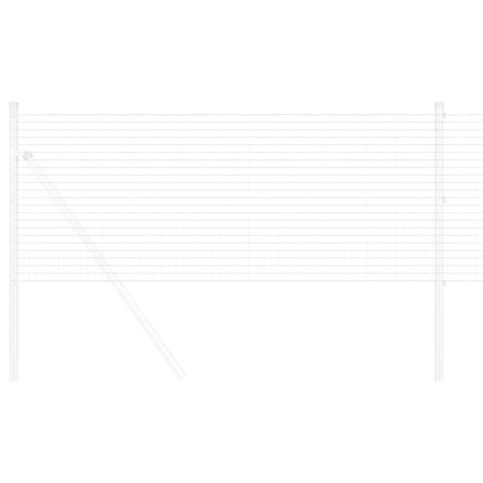 vidaXL Συγκολλητός φράχτης από σύρμα Ασημί 0.6 x 25 μ