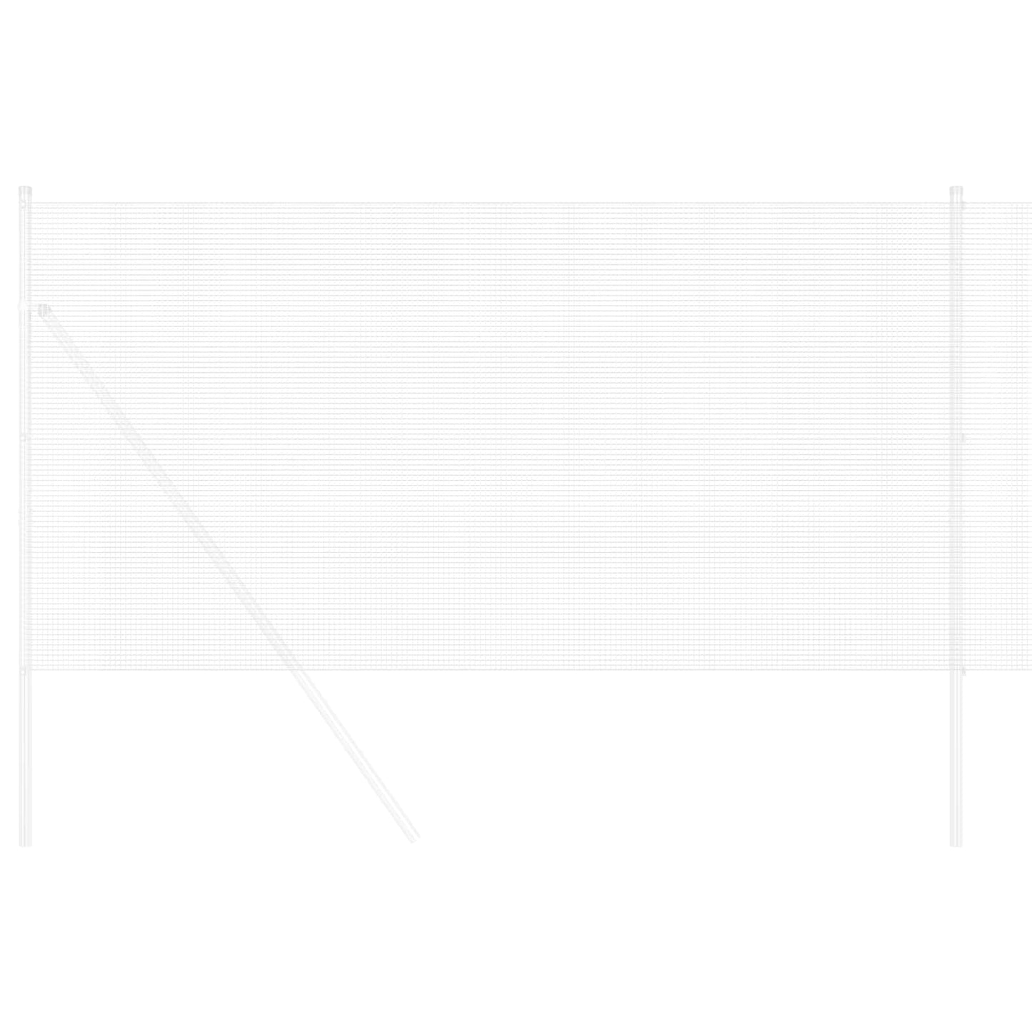 vidaXL Συγκολλητός φράχτης από σύρμα Ασημί 0.6 x 50 μ.