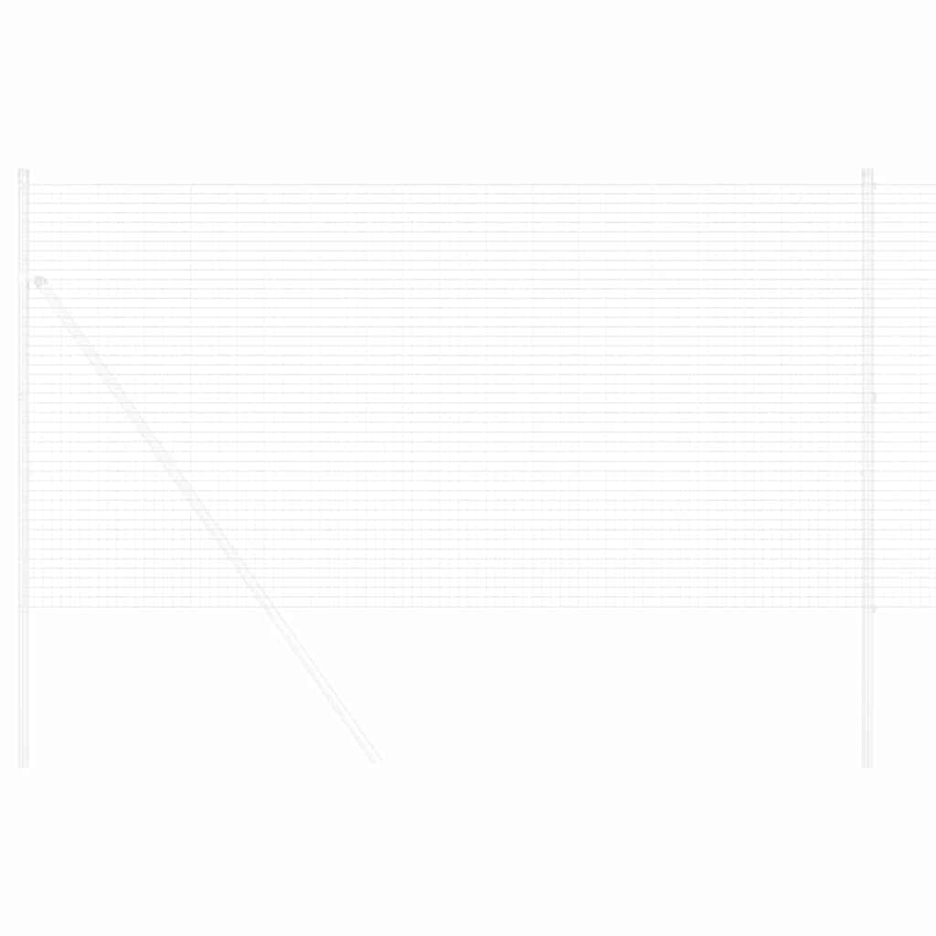 vidaXL Συγκολλητός φράχτης από σύρμα Ασημί 1.2 x 50 m