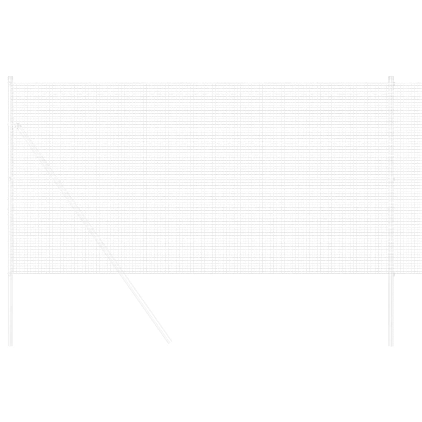 vidaXL Συγκολλητός φράχτης από σύρμα Ασημί 1.4 x 50 m
