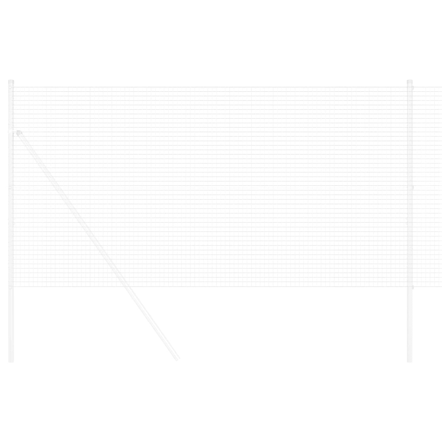 vidaXL Συγκολλητός φράχτης από σύρμα Ασημί 1.4 x 50 m