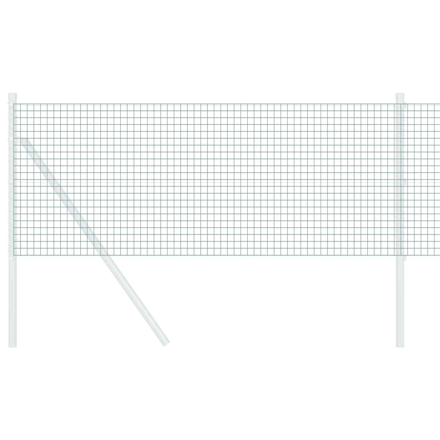 vidaXL Συγκολλητός φράχτης από σύρμα Πράσινο 0.4 x 10 μ