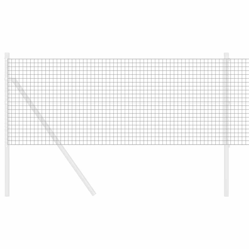 vidaXL Συγκολλητός φράχτης από σύρμα Γκρι 0.4 x 10 μ
