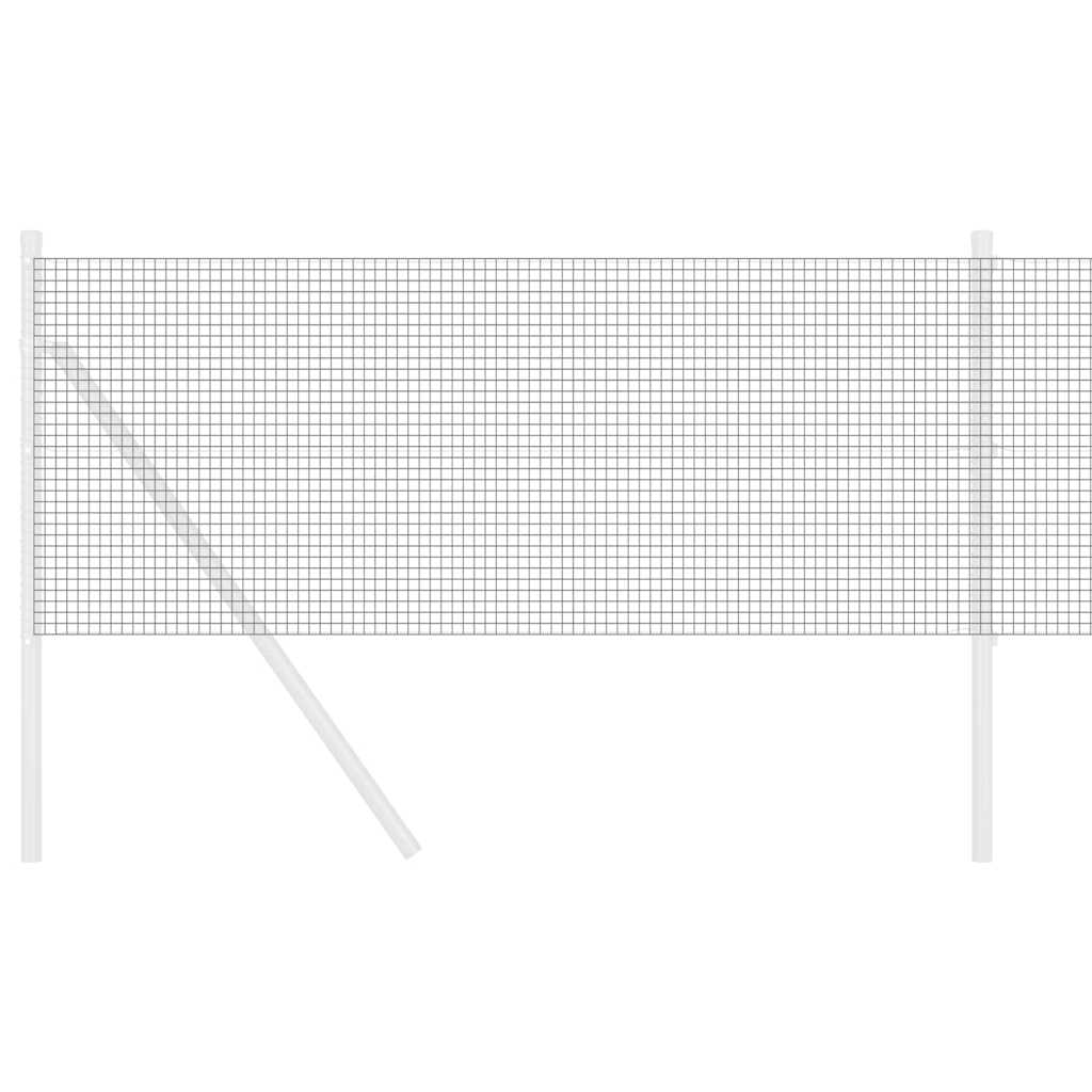 vidaXL Συγκολλητός φράχτης από σύρμα Γκρι 0.6 x 10 μ
