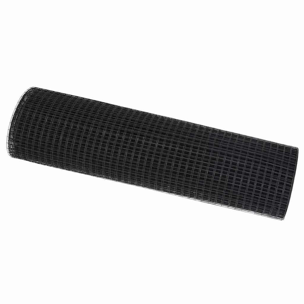 vidaXL Συγκολλητός φράχτης από σύρμα Γκρι 0.6 x 25 μ