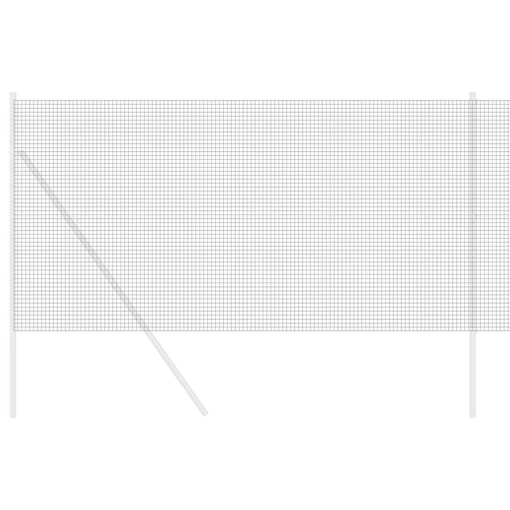 vidaXL Συγκολλητός φράχτης από σύρμα Γκρι 1.2 x 25 m