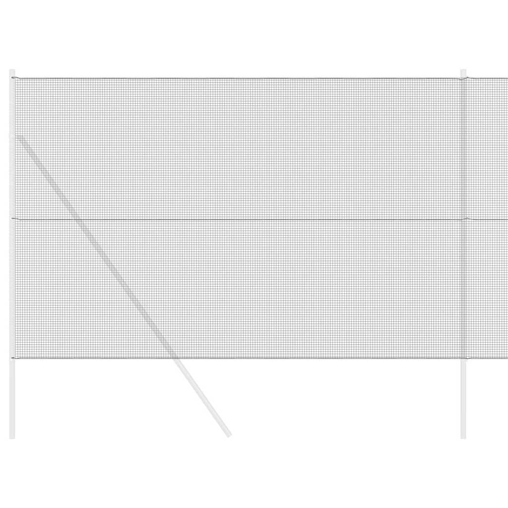 vidaXL Συγκολλητός φράχτης από σύρμα Γκρι 1.6 x 25 m