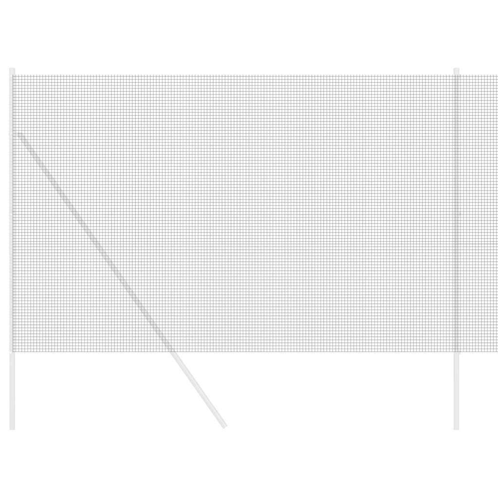 vidaXL Συγκολλητός φράχτης από σύρμα Γκρι 1.6 x 25 m