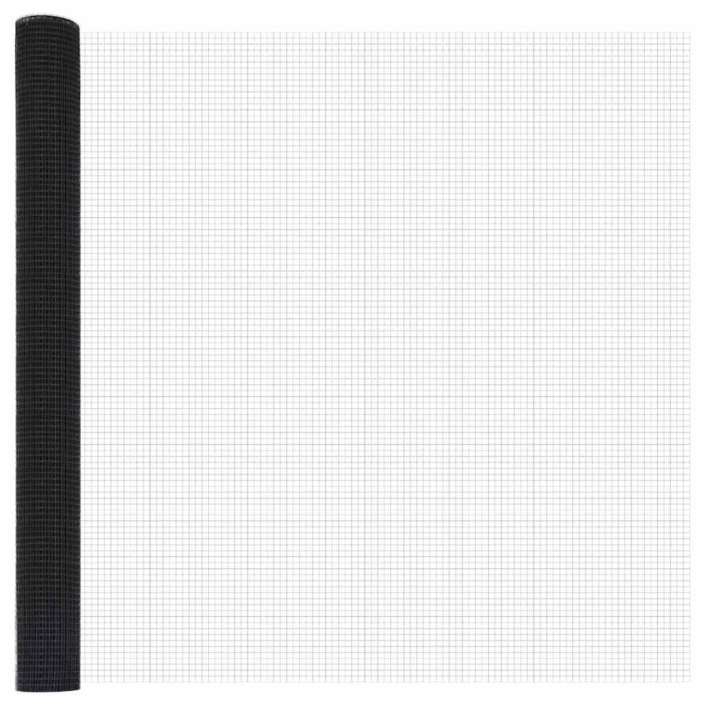 vidaXL Συγκολλητός φράχτης από σύρμα Γκρι 1.6 x 25 m