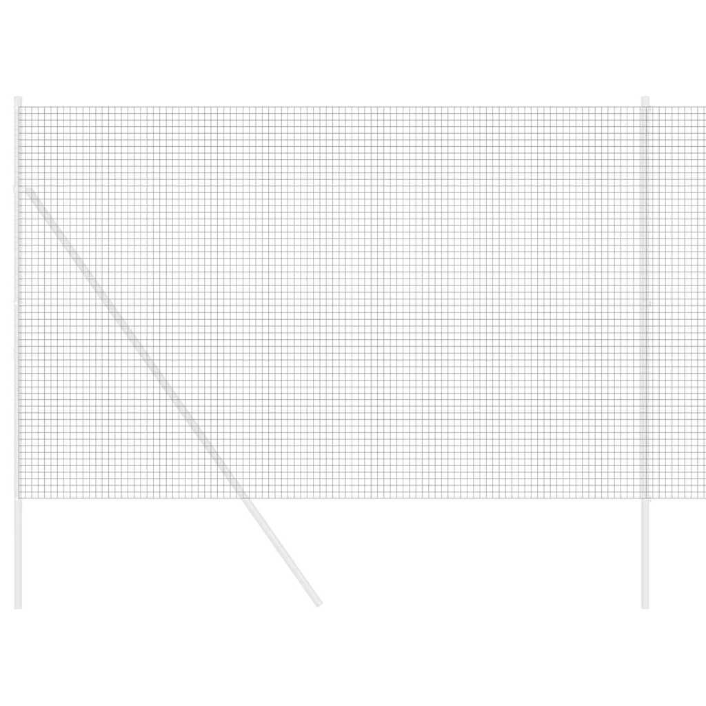 vidaXL Συγκολλητός φράχτης από σύρμα Γκρι 1.6 x 25 m