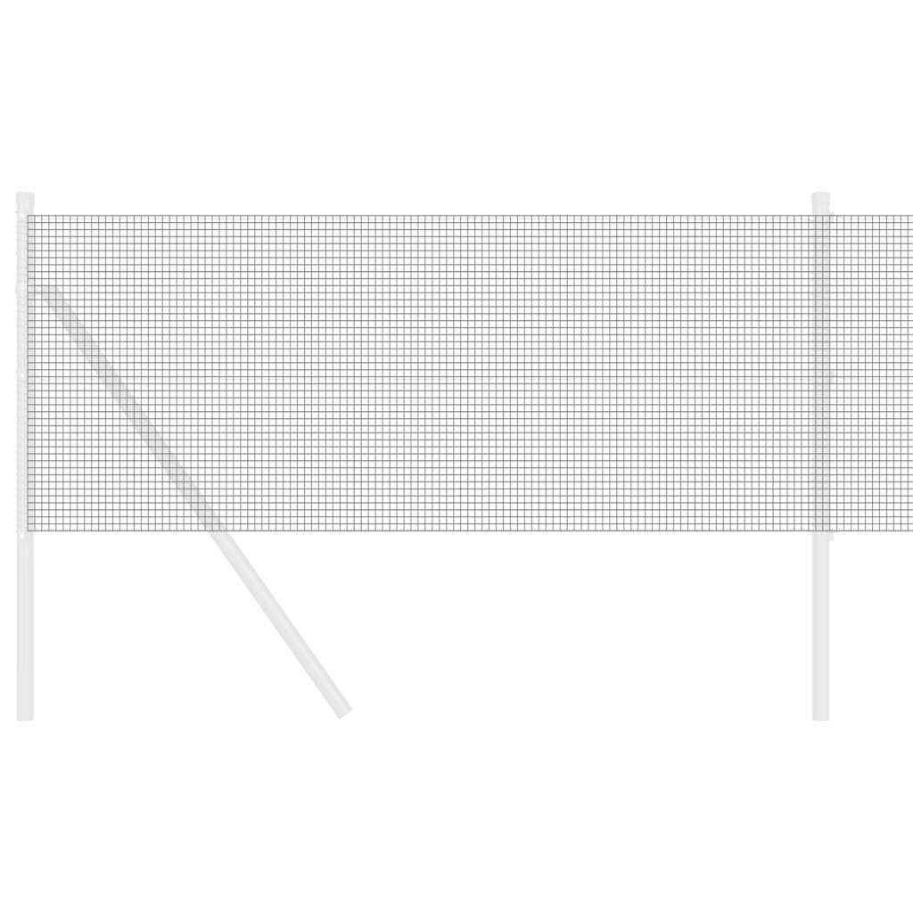 vidaXL Συγκολλητός φράχτης από σύρμα Γκρι 0.4 x 50 μ.