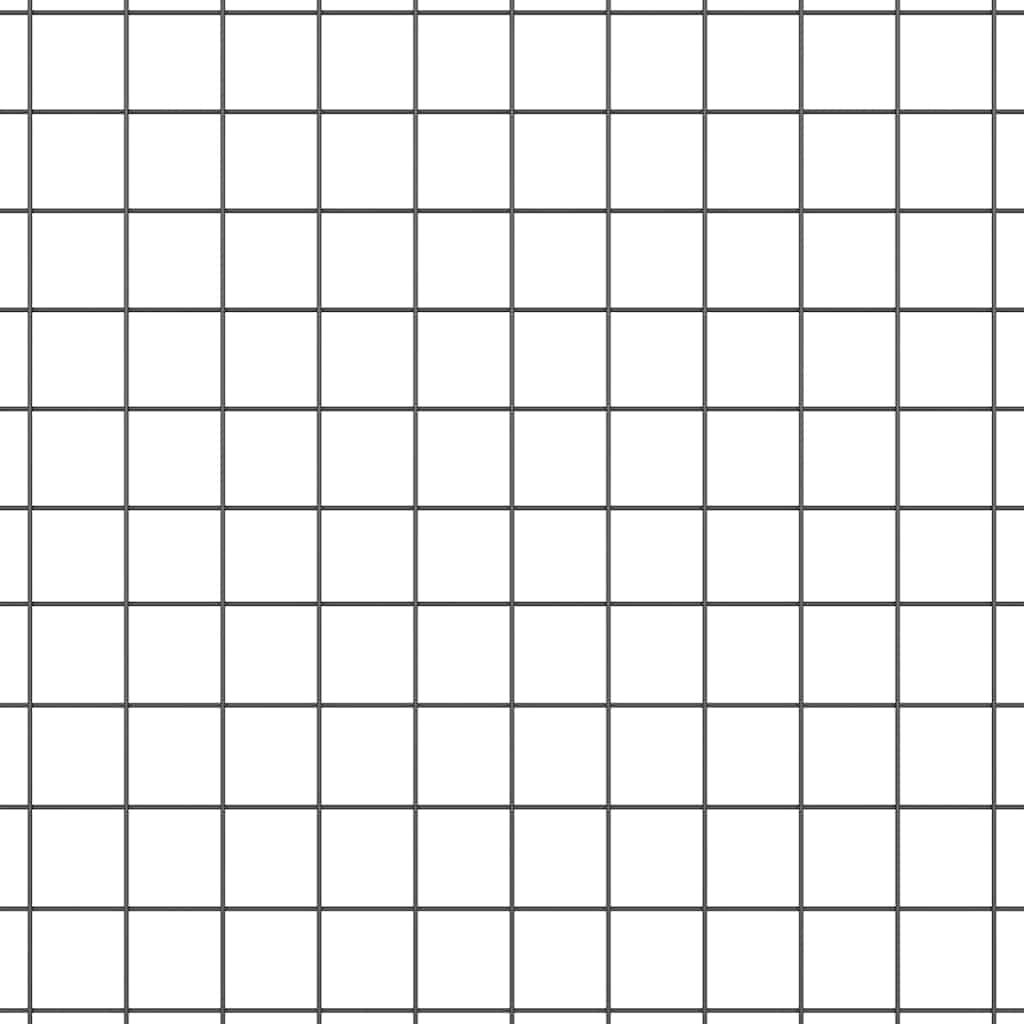 vidaXL Συγκολλητός φράχτης από σύρμα Γκρι 1.4 x 50 m