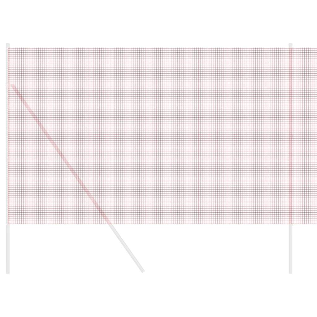 vidaXL Συγκολλητός φράχτης από σύρμα Κόκκινο 1.5 x 10 m