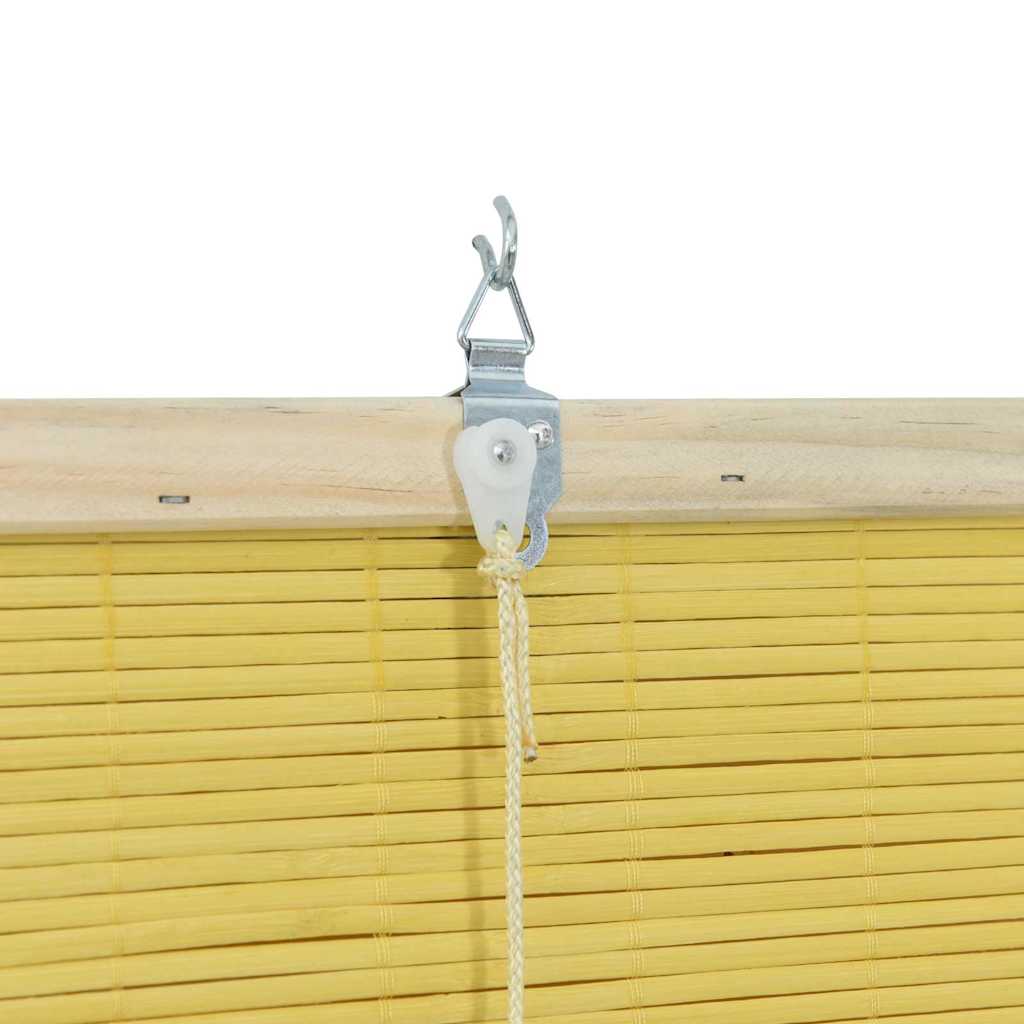 vidaXL Ρολά και Σκίες Παραθύρων Άλλο Κίτρινο Μπαμπού