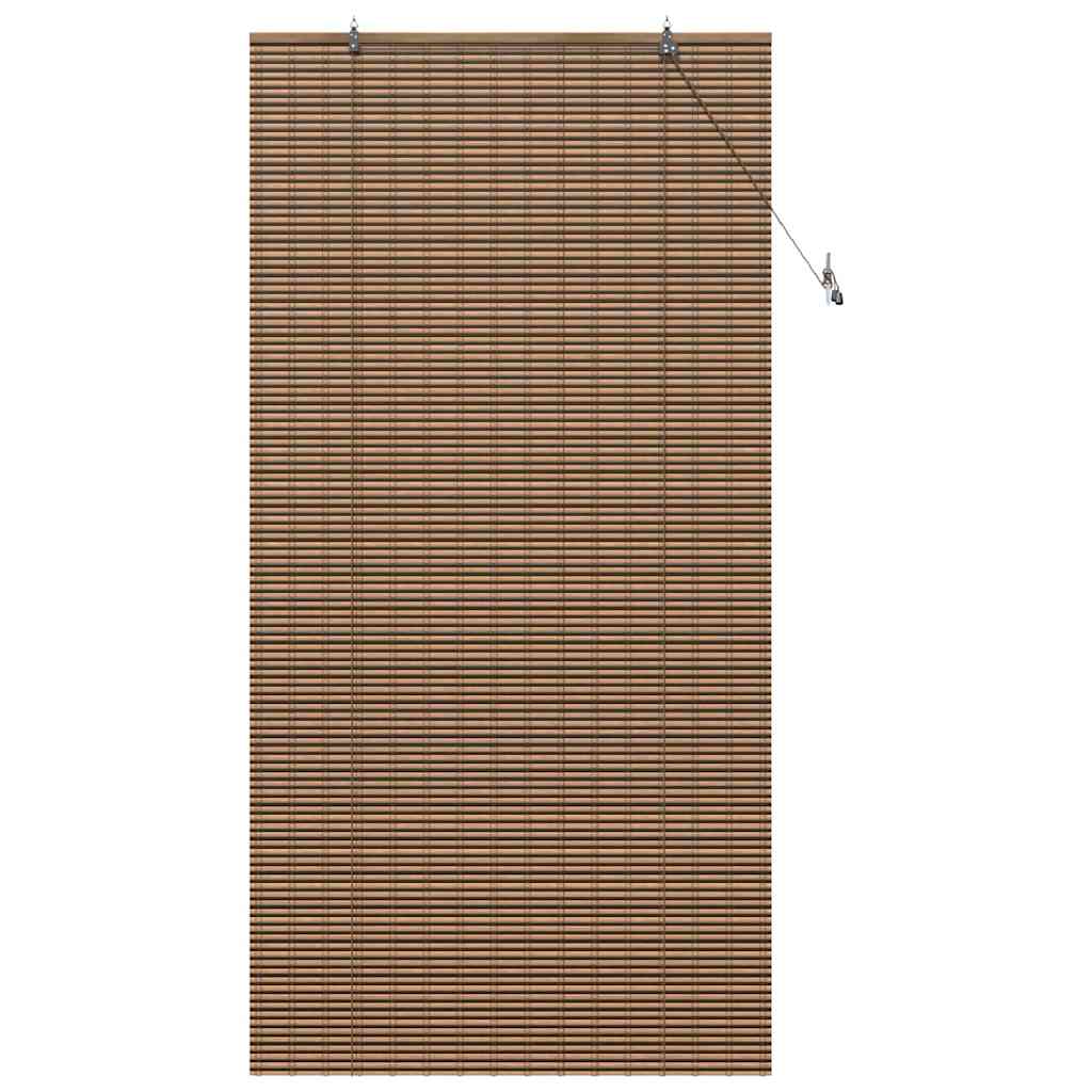 vidaXL Ρολό Παραθύρου Γεωμετρικό Καφέ 110 x 220 cm Μπαμπού