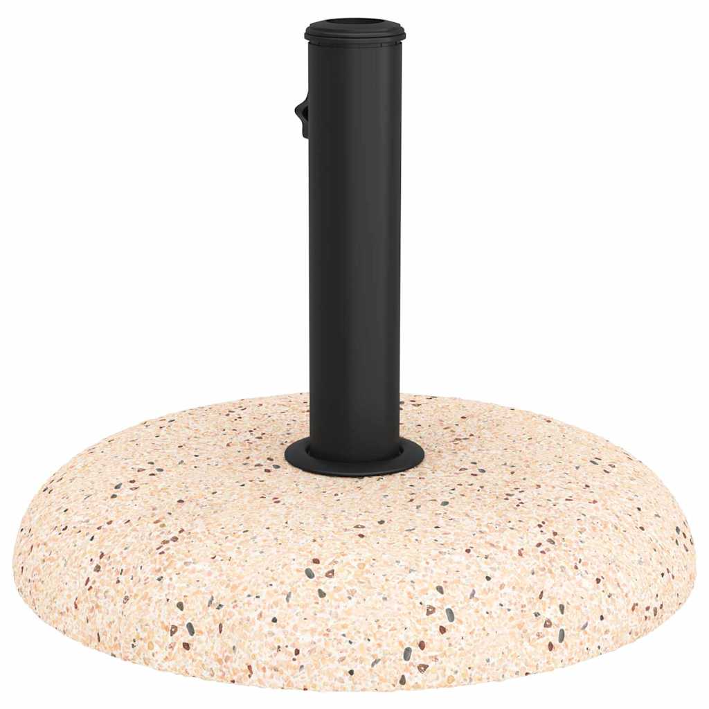 vidaXL Βάση ομπρέλας Κίτρινο και Μαύρο 45 x 45 x 40 cm