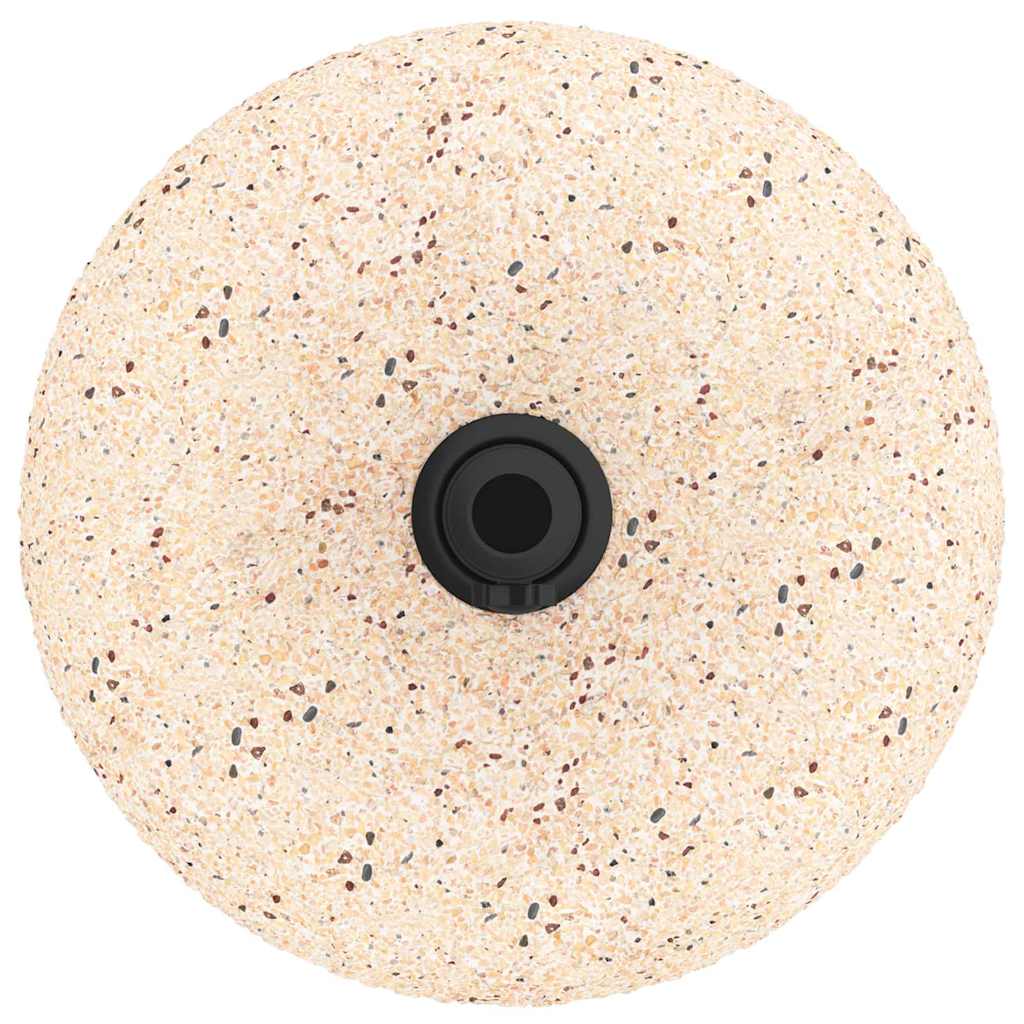 vidaXL Βάση ομπρέλας Κίτρινο και Μαύρο 45 x 45 x 40 cm