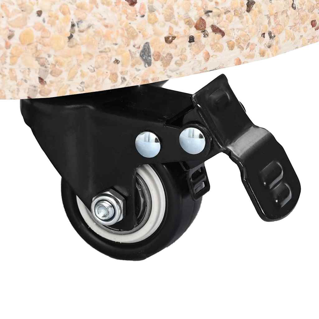 vidaXL Βάση ομπρέλας Κίτρινο και Μαύρο 45 x 45 x 40 cm